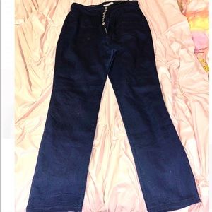 Dark wash super high wasted jeans